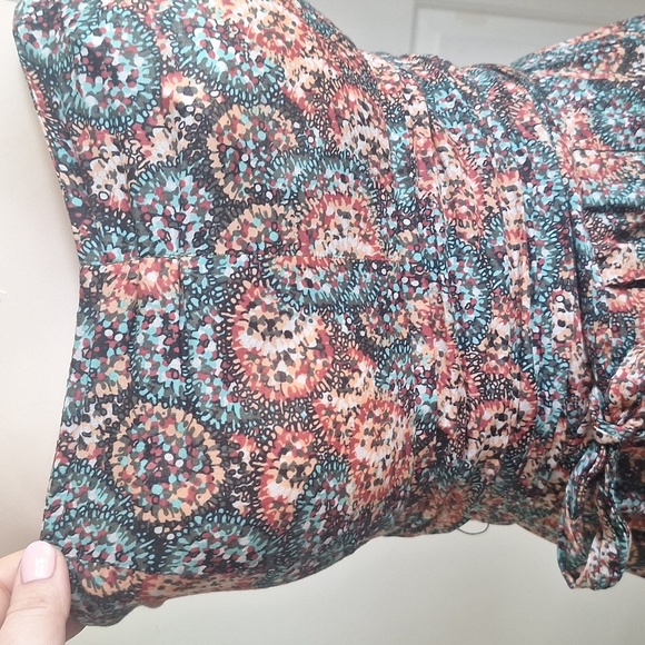 AmericanRag Floral Strapless Dress, Size Small 100% Cotton - Picture 4 of 8